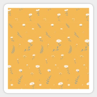 Daisy floral pattern Sticker